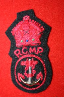OBSOLETE ROYAL CANADIAN MOUNTED POLICE PETTY OFFICER NAVY BADGE RCMP