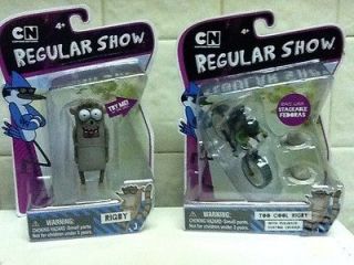 Regular Show RIGBY & TOO COOL Moving Cartoon Network Action Figures 
