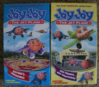 JAY JAY THE JET PLANE VHS VIDEO LOT OF 2 USED NATURES TREASURES NEW 
