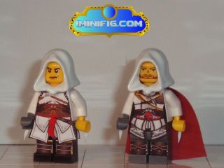 Custom LEGO assassins creed II Altair vs Ezio #034A