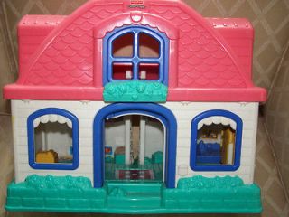 Fisher Price Little People Sweet Sounds Doll House Works Great Lots of 