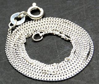KAWEINBC02 18 TWISTED CHAIN PURE 925 STERLING SILVER NECKLACE LOVELY 