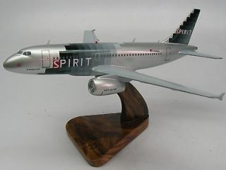 319 Spirit Airlines Airbus A319 Airplane Wood Model 