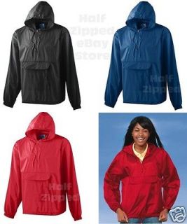   Packable Half Zip Pullover Jacket 3130 S 2XL Hooded Rain Coat
