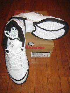 Wilson Mens Pro Staff Court Tennis Shoes White/Black   WRS313670 