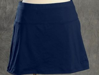 Navy Blue Tennis Golf Skirt Skort WITH Compression Shorts XS Small Med 