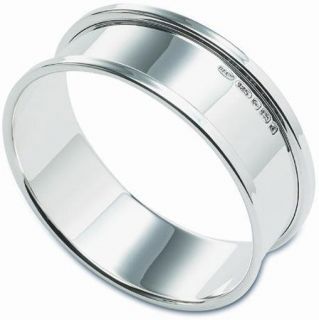 napkin rings in Silver