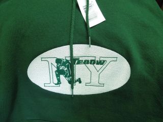 New Tim Tebow Custom NY Jets Hoodie Sweatshirt Green Medium FLT Heavy