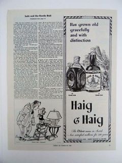   1943 WWII Haig and Haig Scotch and Wildroot Hair Cream Oil Ads