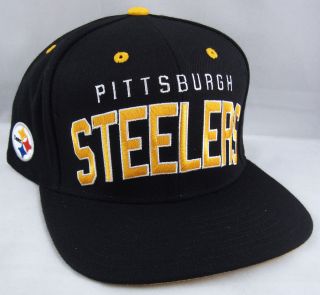 NFL 2011 AFC Pittsburgh STEELERS Snapback Cap Hat Black Gold Reebok 