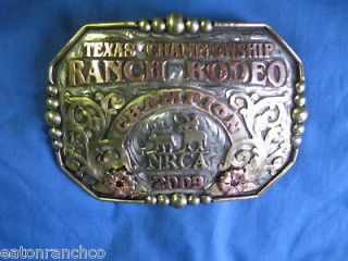 Award Clint Mortenson RANCH Trophy Rodeo Belt Buckle