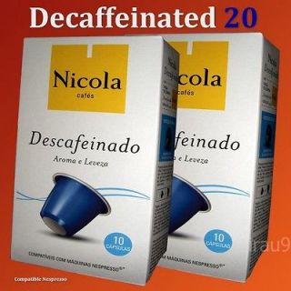   NICOLA Decaffeinated Portuguese Coffee Espresso Nespresso COMP