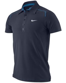   Federer RF Trophy Raglan Masters 2011 Tennis Polo Shirt Obsidian New