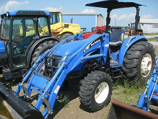 NEW HOLLAND TC55DA TRACTOR WITH FRONT END LOADER  NH TC55DA 55 HP 