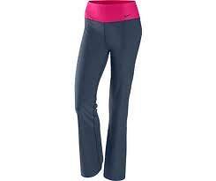 NIKE Womens Legend Slim Fit Training Running Dri Fit Pants Blue /Pink