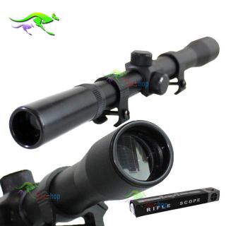4x20 Air Rifle Scope Telescopic Sights + Mounts Hunting