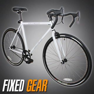  Track Fixed Gear Bike Fixie Single Speed Road Bicycle   White Color