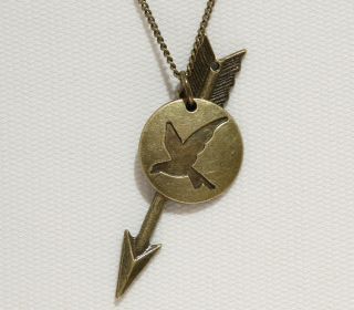 The Hunger Games Mockingjay Arrows Tree Locket Charm Pendant Necklace