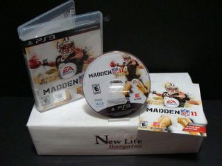 PS3 Game →MADDEN NFL 11→Cheap WORLDWIDE Shipping $3 $5