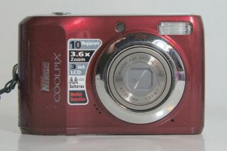 Nikon COOLPIX L20 10.0 MP Digital Camera   red   camera only