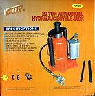 New Valley 20 Ton Air/Manual Hydraulic Bottle Jack #HJA 20