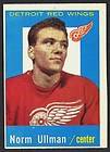 1959 60 TOPPS HOCKEY 45 NORM ULLMAN EX NM DETROIT RED WINGS MAPLE LEAF 