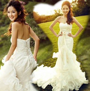 New noblest white/ivory Wedding Dress custom size 2 4 6 8 10 12 14 16 