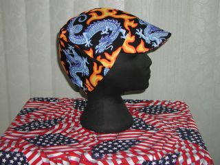 Blue Dragons Reds American Made Welding Hat, Biker ,Skull,Cap @$6 