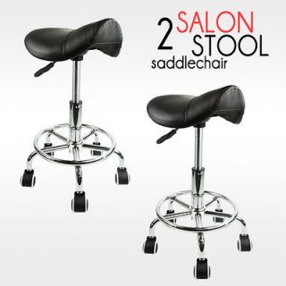 Footrest Saddle Working Stool Doctor Dentist Salon Spa Office Chair 