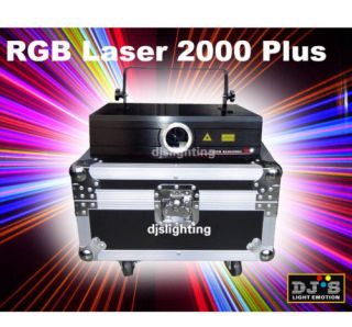 2000mW RGB Full Color DMX512 ILDA DJ Laser ANALOG 40k