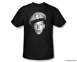 Officially Licensed The Andy Griffith Show Barney Head Adult Shirt S 