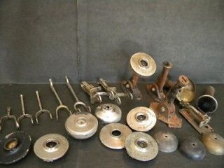 Lot of Antique Telephone Parts For Restorations Projects Kellogg Leich 