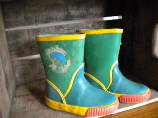 Vintage Mimi Cracra Rain Boots From France 1970s galoshes