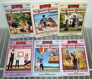 THE BOXCAR CHILDREN Chapter Series, 6 Books by Gertrude Warner, Ages 6 