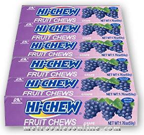 MORINAGA HI CHEW Grape Japanese Candy( Pack of 10 ) 100pc Buy 4 get 1 