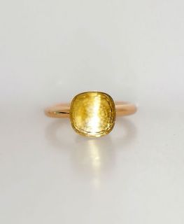 Pomellato Ring in 18k yellow gold with Bisanzio Madera Citrine Stone