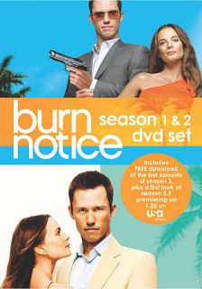 Burn Notice Season 1 2 Set DVD, 2010, 8 Disc Set