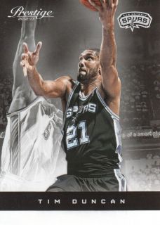 2012 13 Prestige #40 Tim Duncan San Antonio Spurs