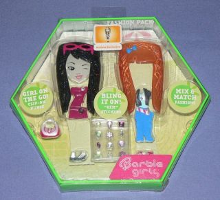 BARBIE GIRLS  PLAYER FASHION PACK ACESSORIES GREEN B BUCKS GEM 