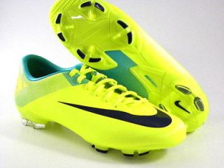 Nike Mercurial Victory FG Brazil Volt Green/Black Soccer Cleats Boots 