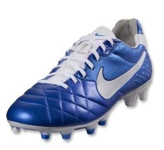 Nike Tiempo Legend IV FG Soccer Cleats (Soar Blue/White) Shoes