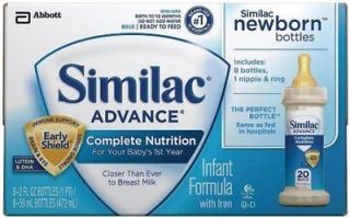 Similac Advance Newborn Ready to Feed 2 oz (Pack of 48) (Packaging May 