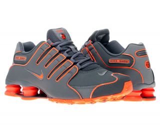 Nike Shox NZ Dark Grey/Orange Mens Running Shoes 378341 080