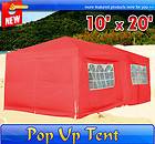 Red 10x20 Wedding POP UP Canopy Party Tent Gazebo With Carry Bag 6 