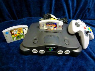 Nintendo 64 N64 Bundle w/ 2 games & turbo controller Glover Banjo 
