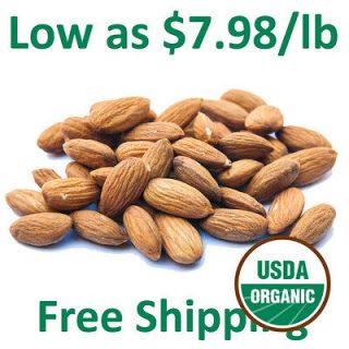 Certified Organic Truly Raw Unpasteurized Almonds Family Farmed in 