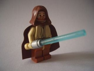 Lego Star Wars Obi Wan Kenobi w/ Light Up Light saber minifig Episode 