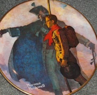 norman rockwell plates scout plates