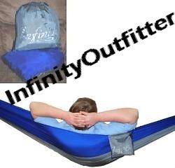 Infinity Outfitter Double Bright Blue / Silver Grey Parachute Nylon 