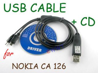 New CA 126 USB Data Sync Cable + CD for Nokia E71 N78 N85 N96 5230 
